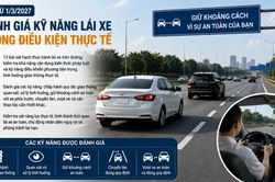Thi sát hạch lái xe bổ sung bài thi giữ khoảng cách từ năm 2027