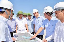 Lãnh đạo thành phố Hải Phòng kiểm tra tiến độ thi công các dự án trọng điểm