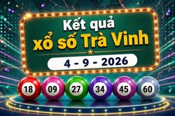 XSTV 4/9 - Kết quả xổ số Trà Vinh hôm nay 4/9/2026