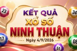 XSNT 4/9 - Kết quả xổ số Ninh Thuận hôm nay ngày 4/9/2026