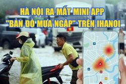 Hà Nội ra mắt mini app 'Bản đồ mưa ngập' trên iHanoi