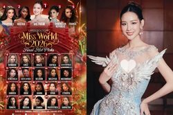 Trước Chung kết Miss World, Bảo Ngọc được Missosology dự đoán giành vương miện