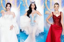 Dàn Hoa - Á hậu và Nam vương quốc tế tỏa sáng trên thảm xanh Miss World 2026