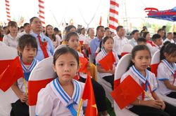 Học sinh vùng biên Hà Tĩnh háo hức trong ngôi trường mới