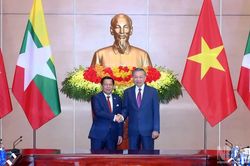 [Ảnh] Tổng Bí thư, Chủ tịch nước Tô Lâm hội đàm với Tổng thống Myanmar Min Aung Hlaing