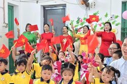 Diện mạo mới của trường mầm non gần 1.000 học sinh trong ngày khai giảng