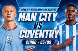 Nhận định Man City vs Coventry, 21h00 ngày 5/9: Chênh lệch đẳng cấp