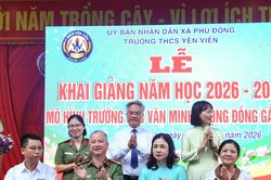 Trường THCS Yên Viên khai giảng năm học mới: Thách thức thành động lực bứt phá