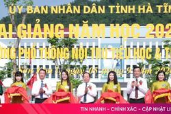 Toàn cảnh Lễ khánh thành 2 trường học vùng biên Hà Tĩnh và khai giảng năm học mới