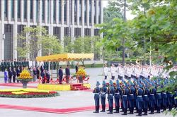 Tổng Bí thư, Chủ tịch nước Tô Lâm chủ trì Lễ đón chính thức Tổng thống Myanmar