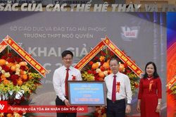 Chánh án Nguyễn Văn Quảng dự khai giảng năm học mới tại Hải Phòng