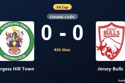 Burgess Hill Town và Jersey Bulls bất phân thắng bại tại vòng loại FA Cup