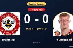 TRỰC TIẾPTrực tiếp Brentford vs Sunderland: Sunderland bị VAR từ chối bàn thắng