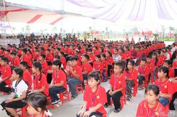Đồng chí Nguyễn Sỹ Quân dự khai giảng, khánh thành Trường PTNT Tiểu học và THCS Thanh Yên