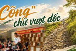 “Cõng” chữ vượt dốc