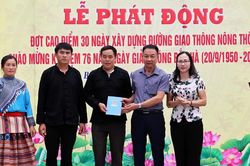 Bắc Hà phát động đợt cao điểm 30 ngày xây dựng đường giao thông nông thôn