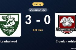 Thắng thuyết phục Croydon Athletic 3-0, Leatherhead tạo dấu ấn tại FA Cup