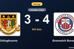 Green Borough giành chiến thắng kịch tính 4-3 trước Sittingbourne tại FA Cup