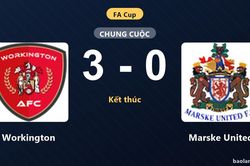 Workington đánh bại Marske United 3-0 tại vòng loại thứ nhất FA Cup
