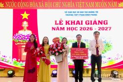 Lãnh đạo tỉnh dự lễ khai giảng năm học mới 2026-2027