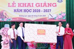 Trường PTNT Mường Lạn đón 1.050 học sinh bước vào năm học mới