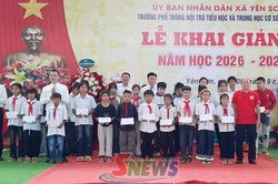 Trường Phổ thông nội trú Tiểu học - THCS vùng biên Yên Sơn, Lóng Phiêng đón năm học mới