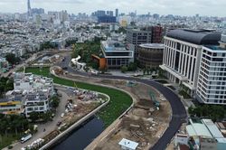 Cận cảnh tuyến đường đầu tiên thuộc dự án rạch Xuyên Tâm vừa thông xe
