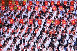 Khai giảng tại ngôi trường đông học sinh nhất Hà Nội