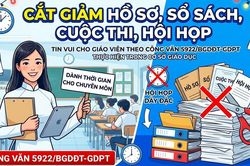 Công văn 5922/BGDĐT-GDPT về cắt giảm các cuộc thi, hồ sơ, sổ sách, hội họp trong cơ sở giáo dục