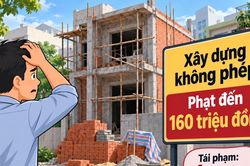 Xây dựng không phép có thể bị phạt tới 160 triệu đồng, tái phạm tới 1 tỷ đồng