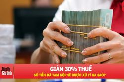 Bộ Tài chính nói gì về thuế đã tạm nộp trước khi giảm 30%?