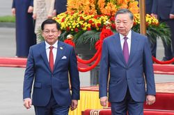 Tổng Bí thư, Chủ tịch nước Tô Lâm chủ trì lễ đón Tổng thống Myanmar