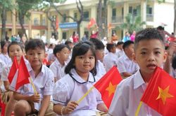Xã Trung Giã khai giảng năm học đầu tiên sau sắp xếp trường lớp