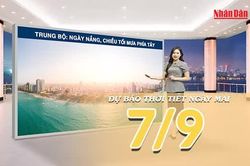[Video] Dự báo thời tiết đêm nay và ngày mai 7/9/2026: Miền Bắc nắng tăng, phía Nam mưa giảm