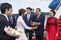 Chủ tịch Quốc hội Trần Thanh Mẫn và Phu nhân bắt đầu thăm chính thức Hàn Quốc