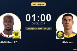 TRỰC TIẾPTrực tiếp Al-Ittihad FC vs Al-Nassr: Trận đấu đang diễn ra