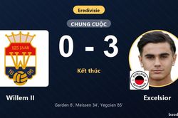Đè bẹp Willem II 3-0, Excelsior áp sát nhóm dự cúp châu Âu