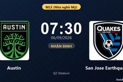 Nhận định Austin vs San Jose Earthquakes: Khách quyết chặn đà sa sút
