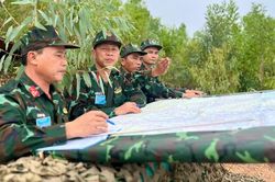 Lữ đoàn 573 hoàn thành diễn tập chỉ huy - cơ quan 1 bên, 1 cấp trên bản đồ và ngoài thực địa