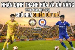 Nhận định Thanh Hóa và Đà Nẵng, 17h00 hôm nay (6/9): Chủ nhà chiếm ưu thế