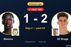TRỰC TIẾPTrực tiếp Alverca vs SC Braga: SC Braga vượt lên dẫn trước
