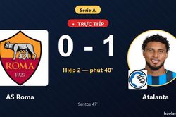TRỰC TIẾPTrực tiếp AS Roma vs Atalanta: Atalanta mở tỷ số