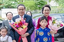 Chủ tịch Quốc hội Trần Thanh Mẫn gặp mặt cộng đồng người Việt Nam tại Hàn Quốc