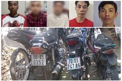 Khóa tay nhóm cướp giật trên các tuyến quốc lộ