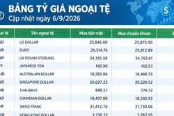 Tỷ giá ngoại tệ ngày 6/9: KWD dẫn đầu, USD vượt 26.000 đồng, GBP áp sát 36.000 đồng
