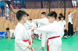 Sôi nổi kỳ thi chuyển cấp đai cho võ sinh Taekwondo Hà Đông và Chương Mỹ