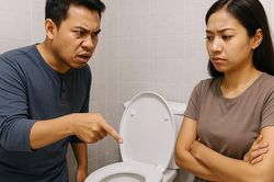 Tôi bấm nút xả 6 lít ở bồn cầu, bạn trai nổi giận mắng là hoang phí