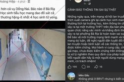 Công an Bà Rịa bác tin đồn sai sự thật vụ nam sinh tấn công bạn học