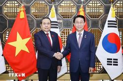 Chủ tịch Quốc hội Hàn Quốc hội đàm với Chủ tịch Quốc hội Trần Thanh Mẫn