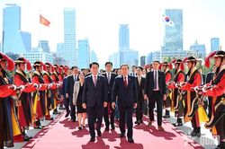 Chủ tịch Quốc hội Hàn Quốc Cho Jeong Sik chủ trì lễ đón trọng thể Chủ tịch Quốc hội Trần Thanh Mẫn